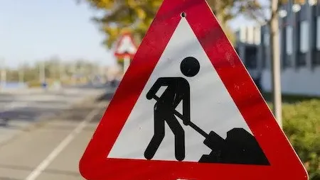 Lavori in corso manutenzione cantiere